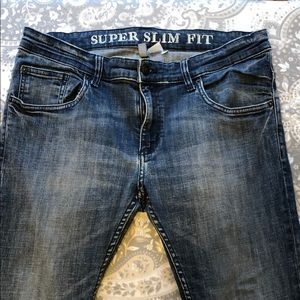 H&M Super Slim Fit Denim Jeans. Size 36